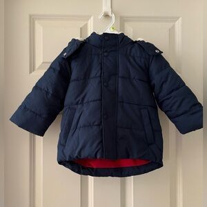 NWOT babyGap ColdControl Max Puffer  Jacket w/Hood, zipper & snap closure 18-24M